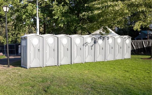 we offer delivery and pickup services for our special event portable restrooms, and our team will work with you to ensure that they are delivered and picked up at a convenient time for your event